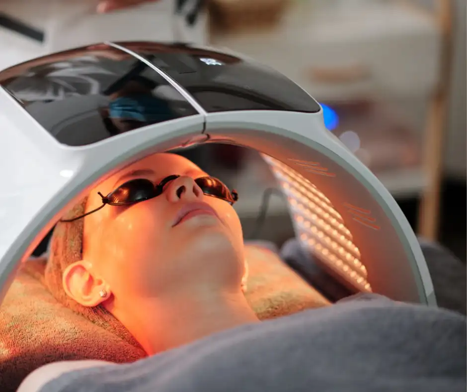 led light therapy for spider veins