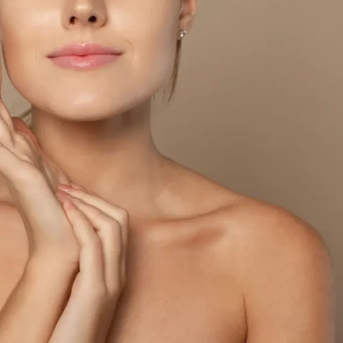woman with smooth skin