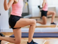 woman exercising to get rid of spider veins naturally